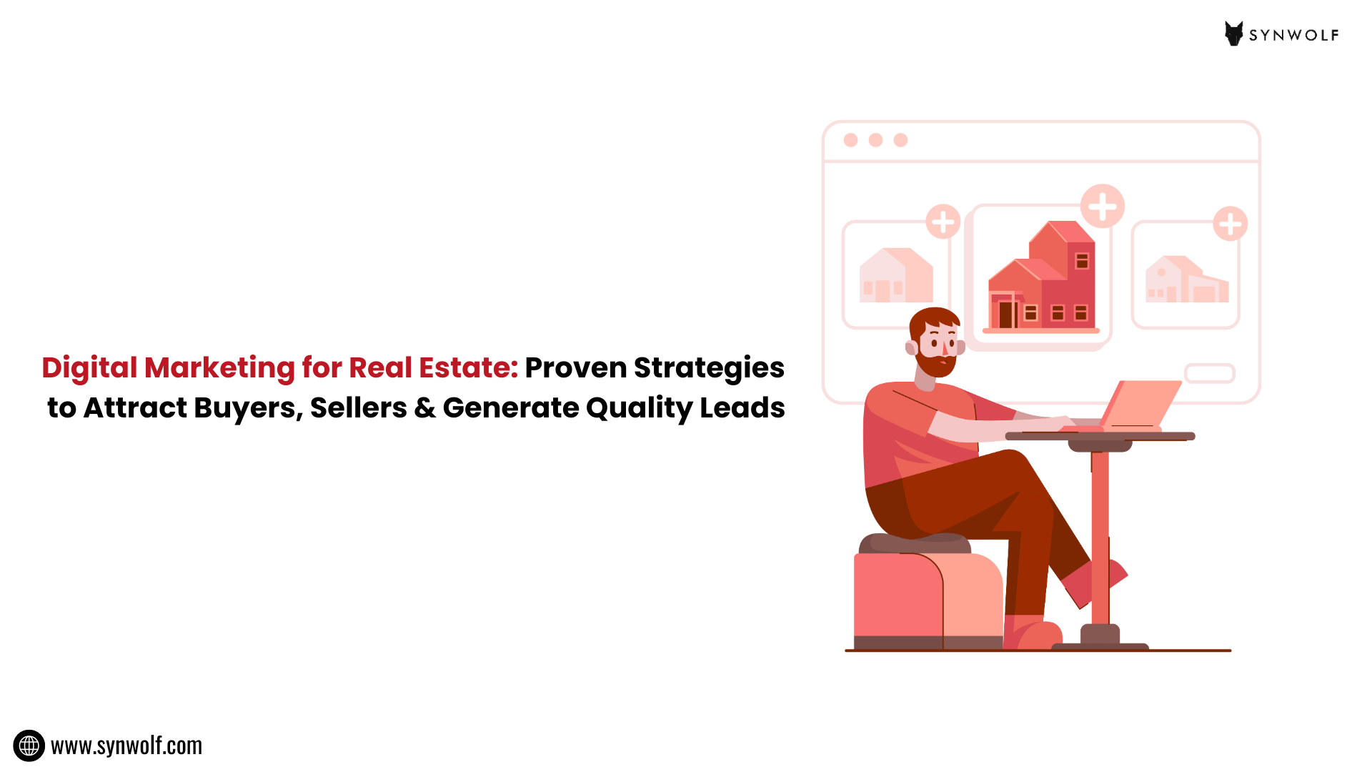 Real estate agent using digital marketing strategies to showcase properties online to attract buyers and sellers
